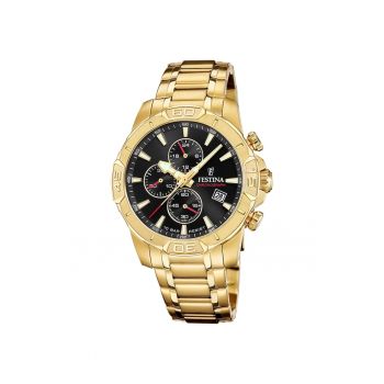 Ceas barbatesc  F20705/4 Quartz Auriu