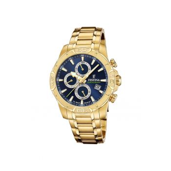 Ceas barbatesc  F20705/5 Quartz Auriu