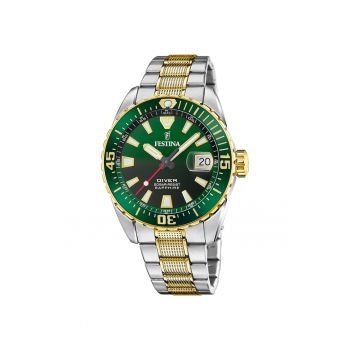 Ceas barbatesc  F20706/2 Quartz Argintiu - Auriu - Argintiu