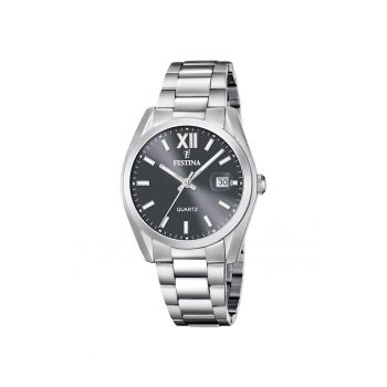 Ceas barbatesc  F20707/3 Quartz Argintiu