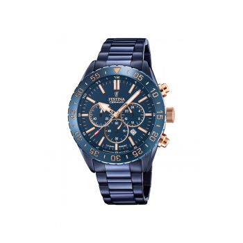 Ceas Barbati  Ceramic Chrono F20578/1 1715499961 - Albastru