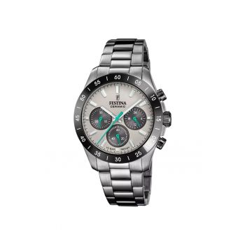 Ceas barbati  F20703/1 Quartz Argintiu