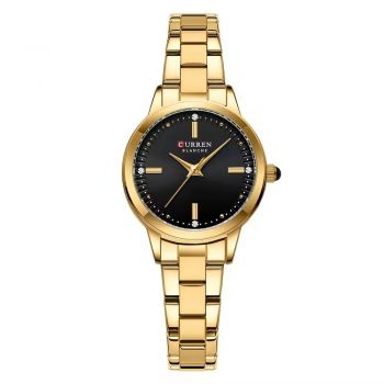 Ceas dama de mana Curren Elegant Quartz Casual Luxury Fashion Auriu Negru