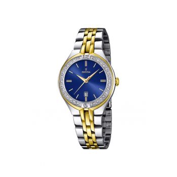 Ceas dama  F16868/3 Quartz Argintiu - Auriu