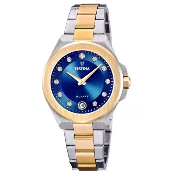 Ceas dama  F20702/3 Quartz Argintiu - Auriu