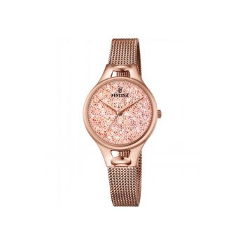 Ceas Dama -  Mademoiselle cu Cristale Swarovski F20333/2 1958846970 - Auriu