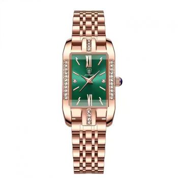 Ceas de mana dama Poedagar Quartz Elegant Casual Fashion Otel Argintiu Auriu Verde