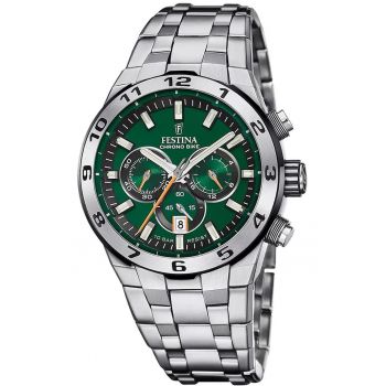 Ceas pentru barbati -  OS20 - Argintiu - Verde