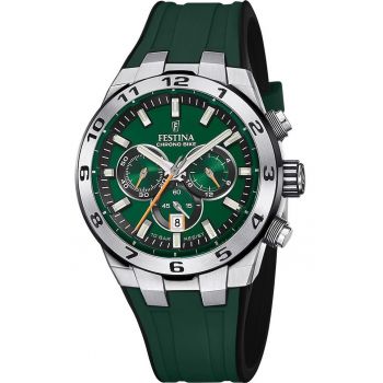 Ceas pentru barbati -  Quartz - OS20 - Verde - Argintiu