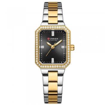 Curren, Ceas femei Elegant, Quartz, Analog, Argintiu Negru