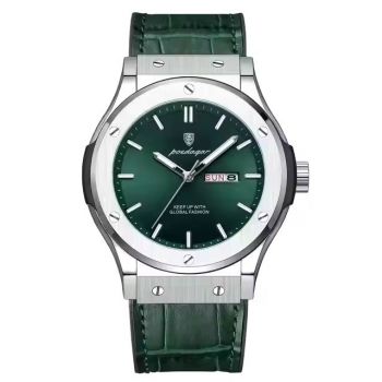 Poedagar Ceas barbatesc de mana Casual Business Analog Quartz Verde