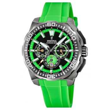 Ceas barbatesc  F20725/3 Quartz Verde