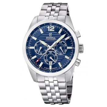 Ceas barbatesc  F20742/1 Quartz Argintiu