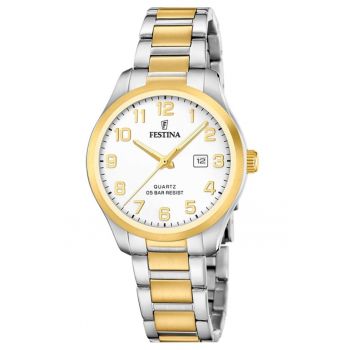 Ceas dama  F20739/1 Quartz Argintiu - Auriu