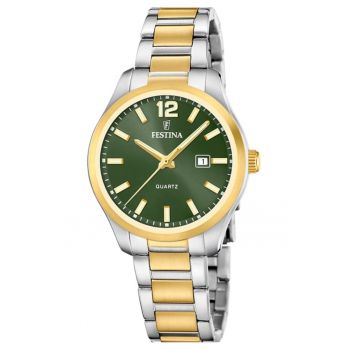 Ceas dama  F20739/4 Quartz Argintiu - Auriu