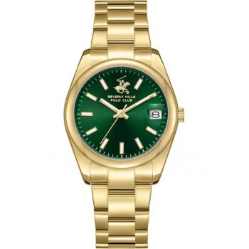 Ceas de dama BEVERLY HILLS BP3649X.170 verde fashion - ideal ca si cadou