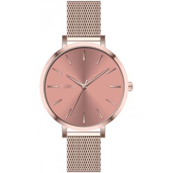 Ceas de dama  R37RS.CR - roz in nuante de moda clasica