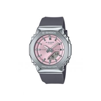 Ceas  G-SHOCK GM-S2110-4AER - gri - roz - curea cauciuc - rezistent la apa 20 ATM