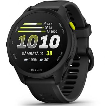 GARMIN Smartwatch Garmin Forerunner 70, 43 mm, AMOLED, GPS, Android/iOS, curea silicon, Negru