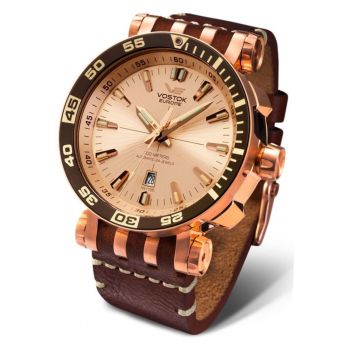 Setul masculin  NH35A-575B281 - curea in plus clasica maro