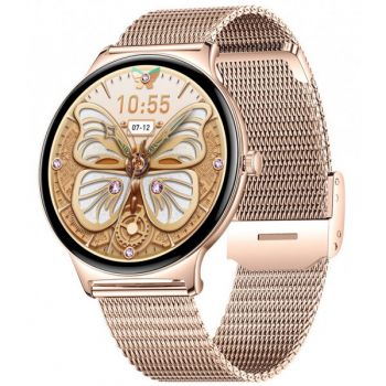 Blavec Smartwatch Blavec M01 Vesta Call, Roz Auriu