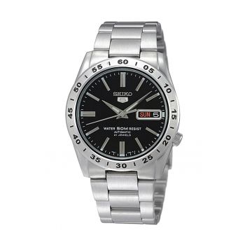 Ceas automatic argintiu cu negru 5 Gent