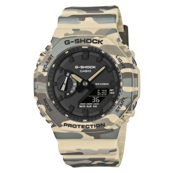 Ceas barbati  GA-2100CM-5AER camuflaj curea cauciuc 45x11mm
