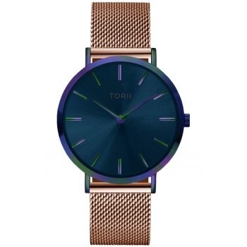 Ceas de dama  M38RM.NM - bleu marin - bratara mesh - quartz