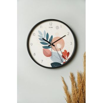 Ceas de perete decorativ, Inzyprk, ø30 cm, Multicolor