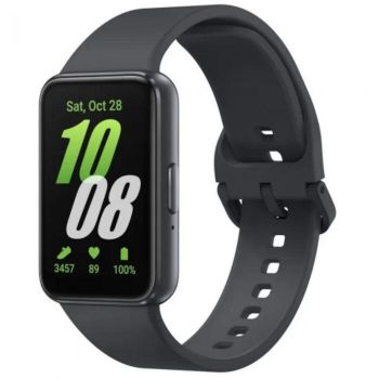 Samsung Bratara fitness Samsung Galaxy Fit 3, ecran AMOLED 1.6 inch, Bluetooth 5.3, bratara silicon, Negru/Gri