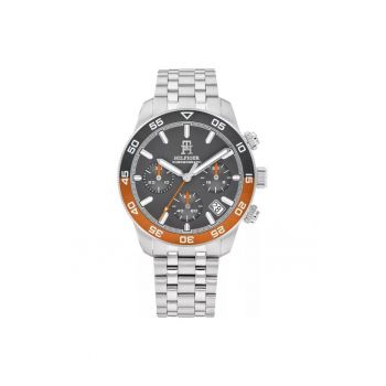 Ceas barbatesc  1792186 TH85 Chronograph - cadran gri - carcasa rotunda 46x12mm - bratara din inox - rezistent la apa 50m