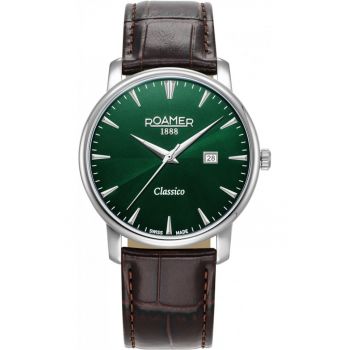 Ceas barbatesc  971856 41 75 05 - clasic verde pentru cupluri