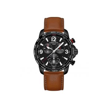 Ceas barbatesc  C001.647.36.057.00 Quartz Negru