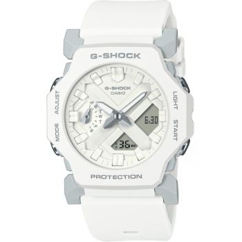 Ceas barbatesc  GA-2300-7AER alb - sport - rezistent la apa