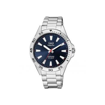 Ceas barbatesc  S08A-002VY Quartz Argintiu