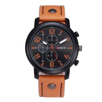 Ceas Barbatesc Viser CS283, stil casual, curea piele