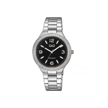 Ceas dama  Q34B-001PY Quartz Argintiu