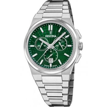 Ceas de barbati  20059/3 verde clasic pentru inot