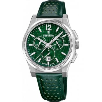 Ceas de barbati  20060/3 - verde clasic