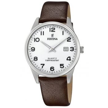 Ceas de barbati  20512/1 clasic maro