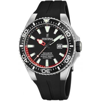 Ceas de barbati  20664/3 - negru - sport - pentru scufundari