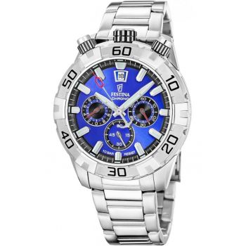 Ceas de barbati  20743/3 albastru sportiv pentru inot