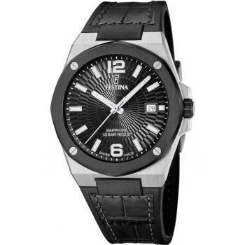Ceas de barbati  22001/4 negru clasic