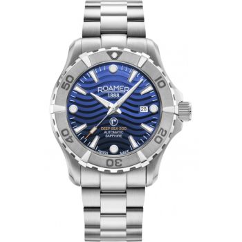 Ceas de barbati  860983 41 45 70 - de culoare albastru inchis - potrivit pentru sporturi subacvatice