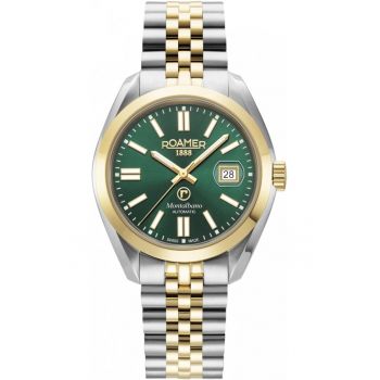 Ceas de barbati  996983 47 75 20 - clasic - verde - potrivit pentru cupluri