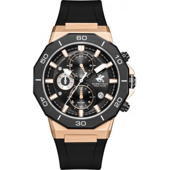 Ceas de barbati BEVERLY HILLS BP3784X.451 negru fashion