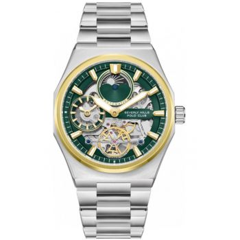 Ceas de barbati BEVERLY HILLS BP3786X.270 in culoare verde fashion