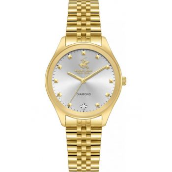 Ceas de dama BEVERLY HILLS BP3657C.130 - de culoare aurie - cu diamante