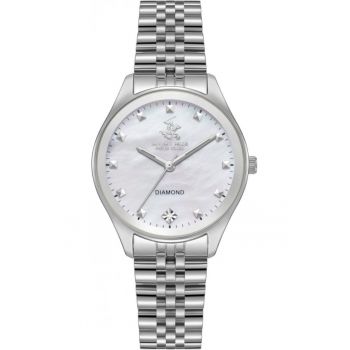 Ceas de dama BEVERLY HILLS BP3657C.320 argintiu fashion cu diamante