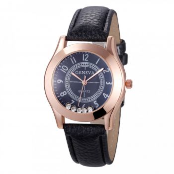 Ceas de dama elegant Geneva CS227, stil Fashion, curea piele